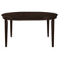 Gabriel 5-Piece Upholstered-Back Oval Extension Dining Set Cappuccino