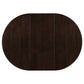 Gabriel 5-Piece Upholstered-Back Oval Extension Dining Set Cappuccino