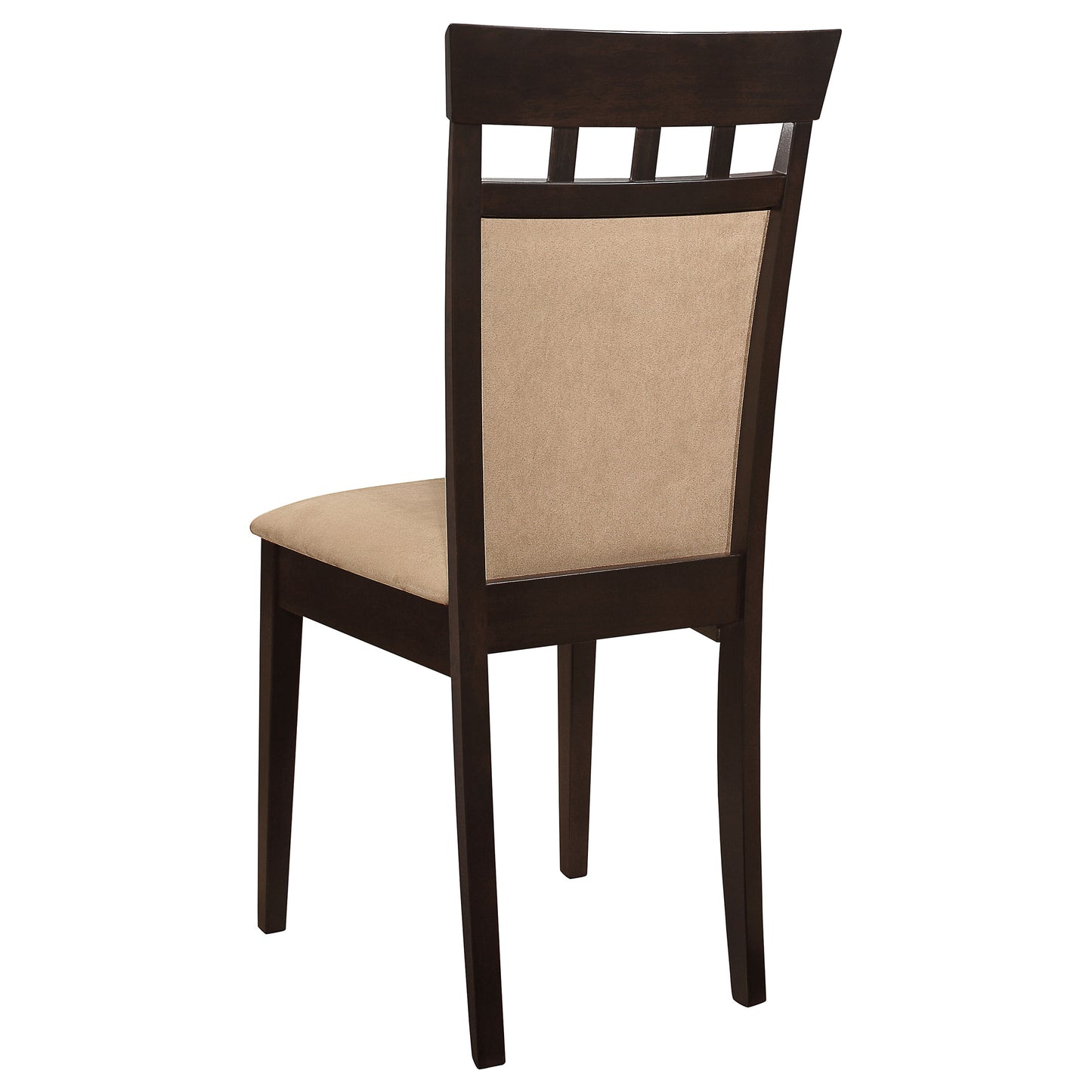 Gabriel 5-Piece Upholstered-Back Oval Extension Dining Set Cappuccino