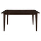 Gabriel 5-Piece Lattice-Back Rectangular Dining Set Cappuccino