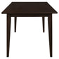 Gabriel 5-Piece Lattice-Back Rectangular Dining Set Cappuccino