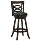 Calecita Wood Swivel Bar Chair Cappuccino (Set of 2)