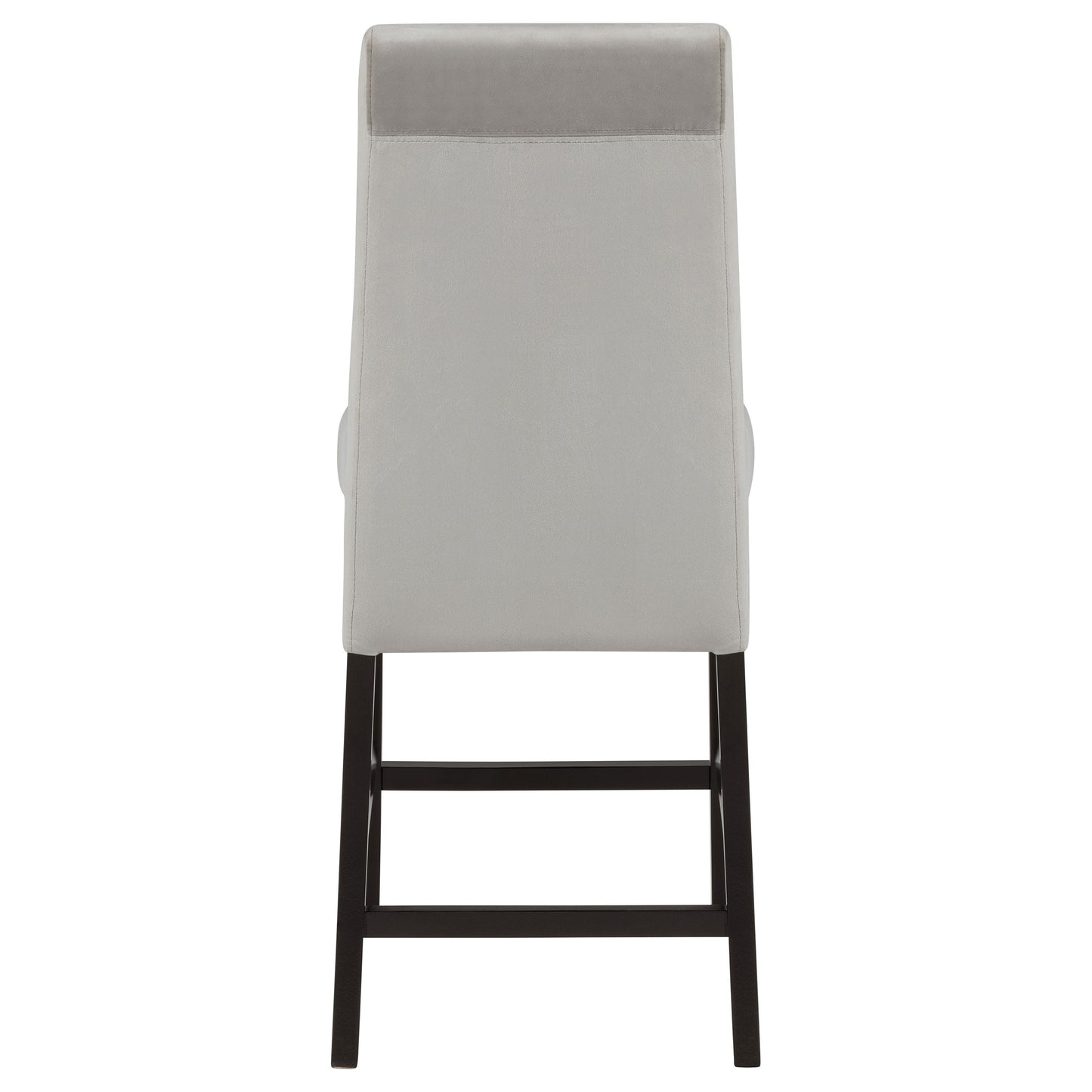 Stanton Velvet Upholstered Counter Chair Grey (Set of 2)