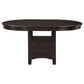 Lavon Oval 60-inch Wood Extension Leaf Dining Table Espresso