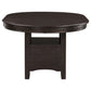 Lavon Oval 60-inch Wood Extension Leaf Dining Table Espresso