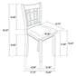 Lavon Wood Dining Side Chair Black and Espresso (Set of 2)