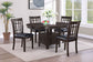 Lavon Wood Dining Side Chair Black and Espresso (Set of 2)
