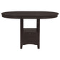 Lavon Oval 60-inch Counter Height Extension Dining Table Espresso