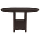 Lavon Oval 60-inch Counter Height Extension Dining Table Espresso