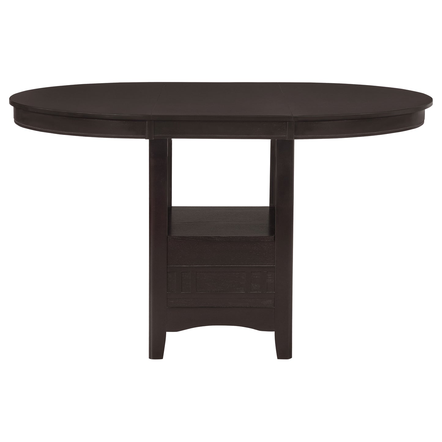 Lavon 5-piece Oval Counter Height Extension Dining Set Espresso