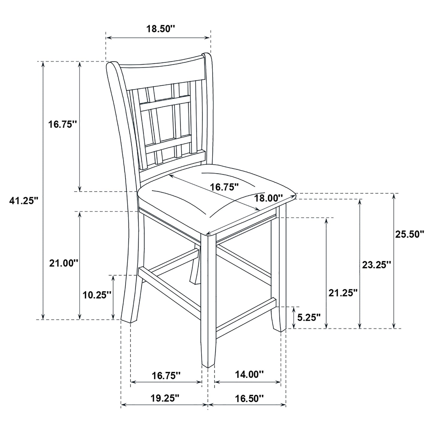 Lavon 5-piece Oval Counter Height Extension Dining Set Espresso