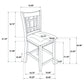 Lavon 5-piece Oval Counter Height Extension Dining Set Espresso