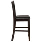 Lavon Wood Counter Height Dining Chair Black and Espresso (Set of 2)