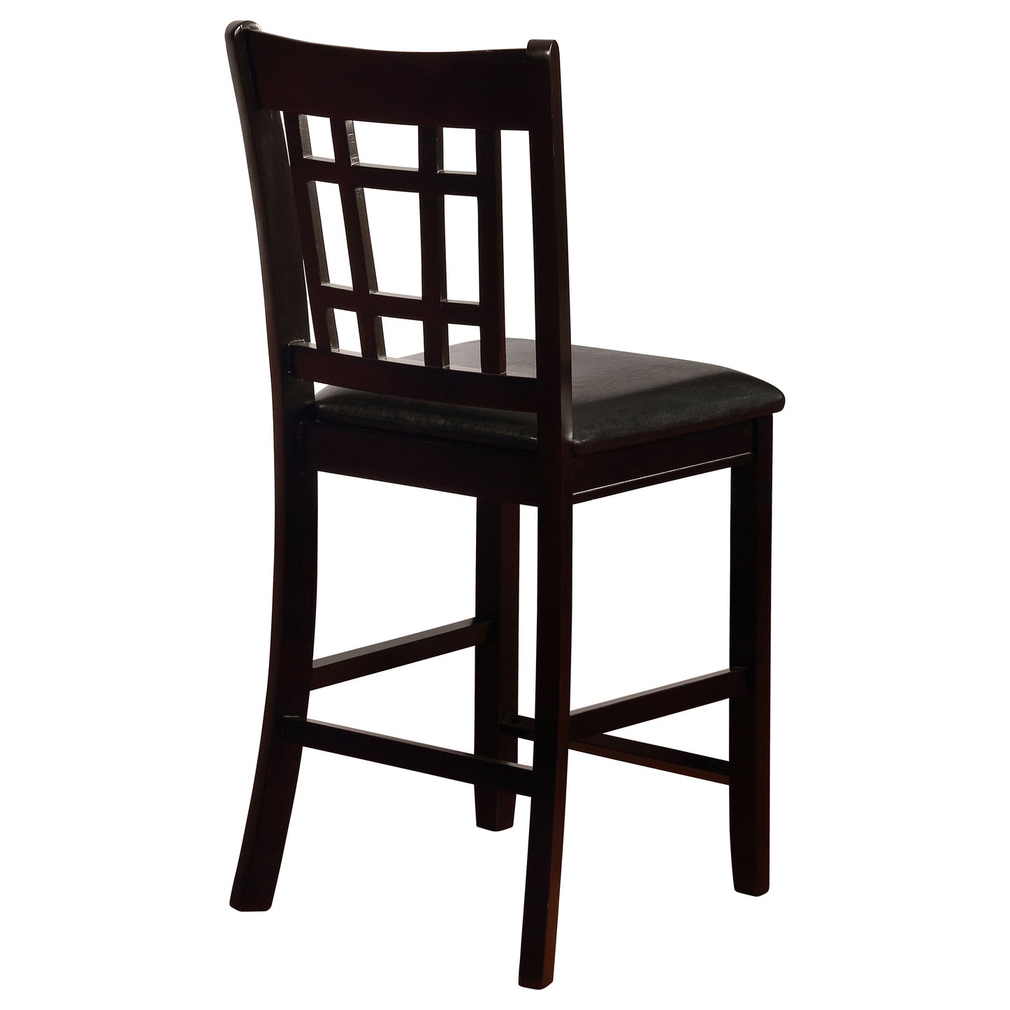 Lavon Wood Counter Height Dining Chair Black and Espresso (Set of 2)