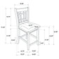 Lavon Wood Counter Height Dining Chair Black and Espresso (Set of 2)