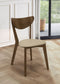 Kersey Wood Dining Side Chair Chestnut (Set of 2)