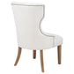 Baney Fabric Upholstered Dining Side Chair Beige and Rustic Honey