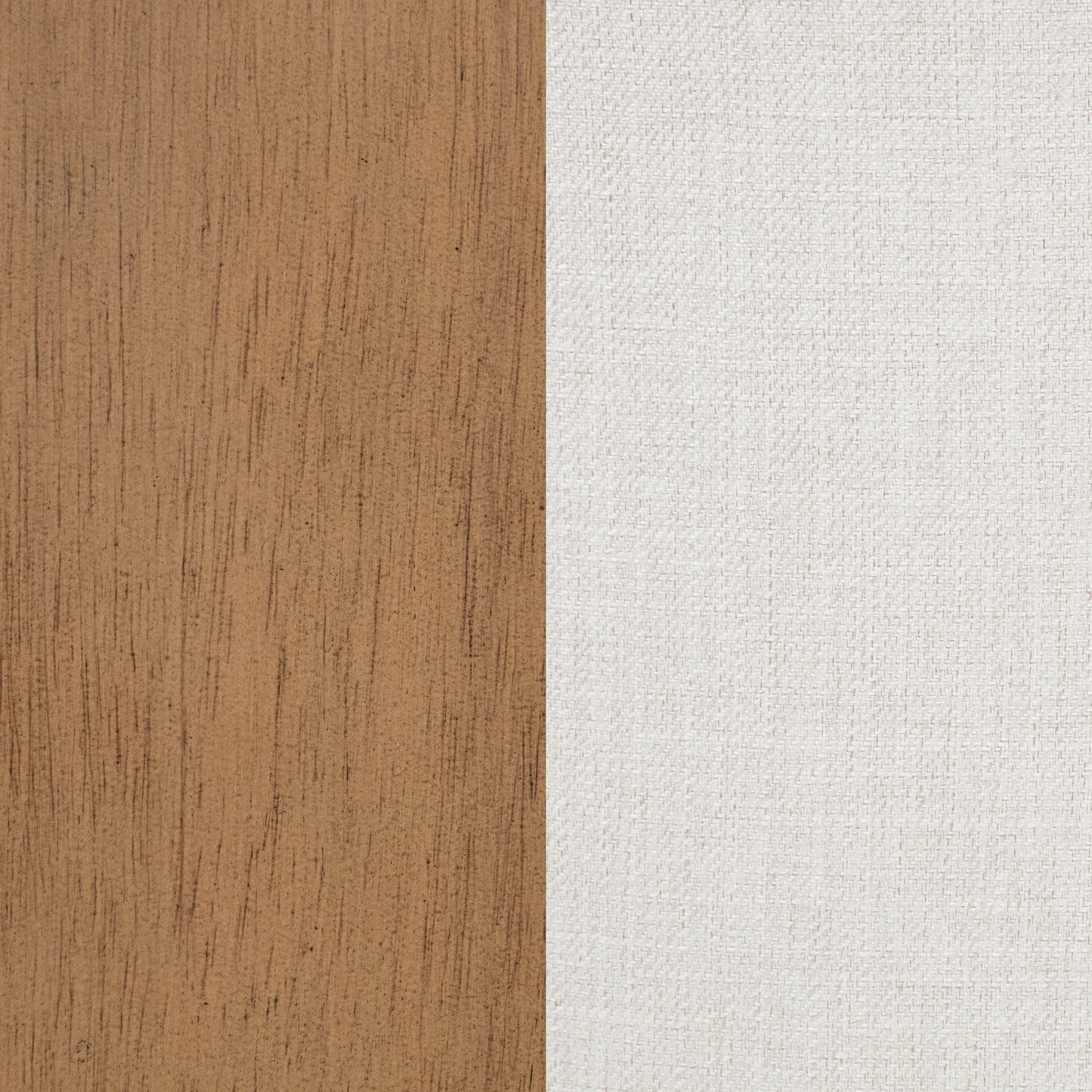 Baney Fabric Upholstered Dining Side Chair Beige and Rustic Honey