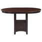Lavon Oval 60-inch Counter Height Extension Dining Table Chestnut