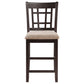 Lavon Wood Counter Height Dining Chair Tan and Espresso (Set of 2)