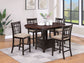 Lavon Wood Counter Height Dining Chair Tan and Espresso (Set of 2)