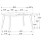 Jedda Oval 60-inch Extension Leaf Dining Table Dark Walnut