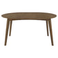 Jedda 5-piece Oval Dining Table Set Dark Walnut