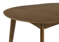 Jedda 5-piece Oval Dining Table Set Dark Walnut