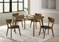 Jedda Oval 60-inch Extension Leaf Dining Table Dark Walnut