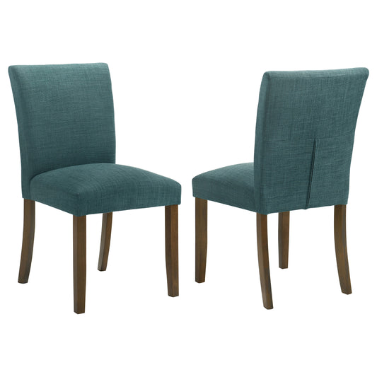 Paxton Upholstered Dining Side Chair Teal Blue (Set of 2)