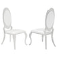 Antoine Upholstered Dining Chair Cream White (Set of 2)