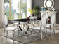Antoine Upholstered Dining Chair Cream White (Set of 2)