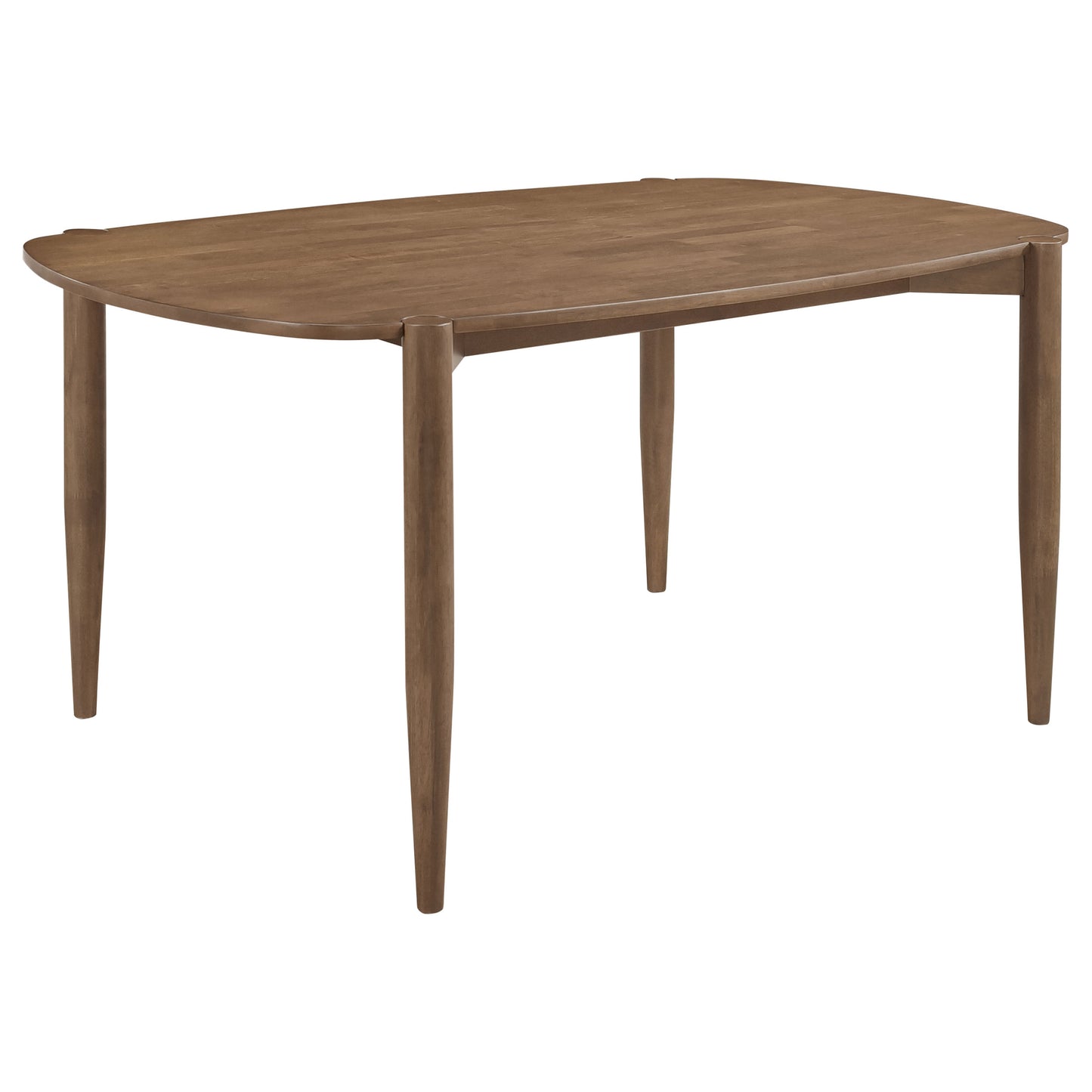 Dortch 5-piece Oval Dining Set with Upholstered Chairs Walnut