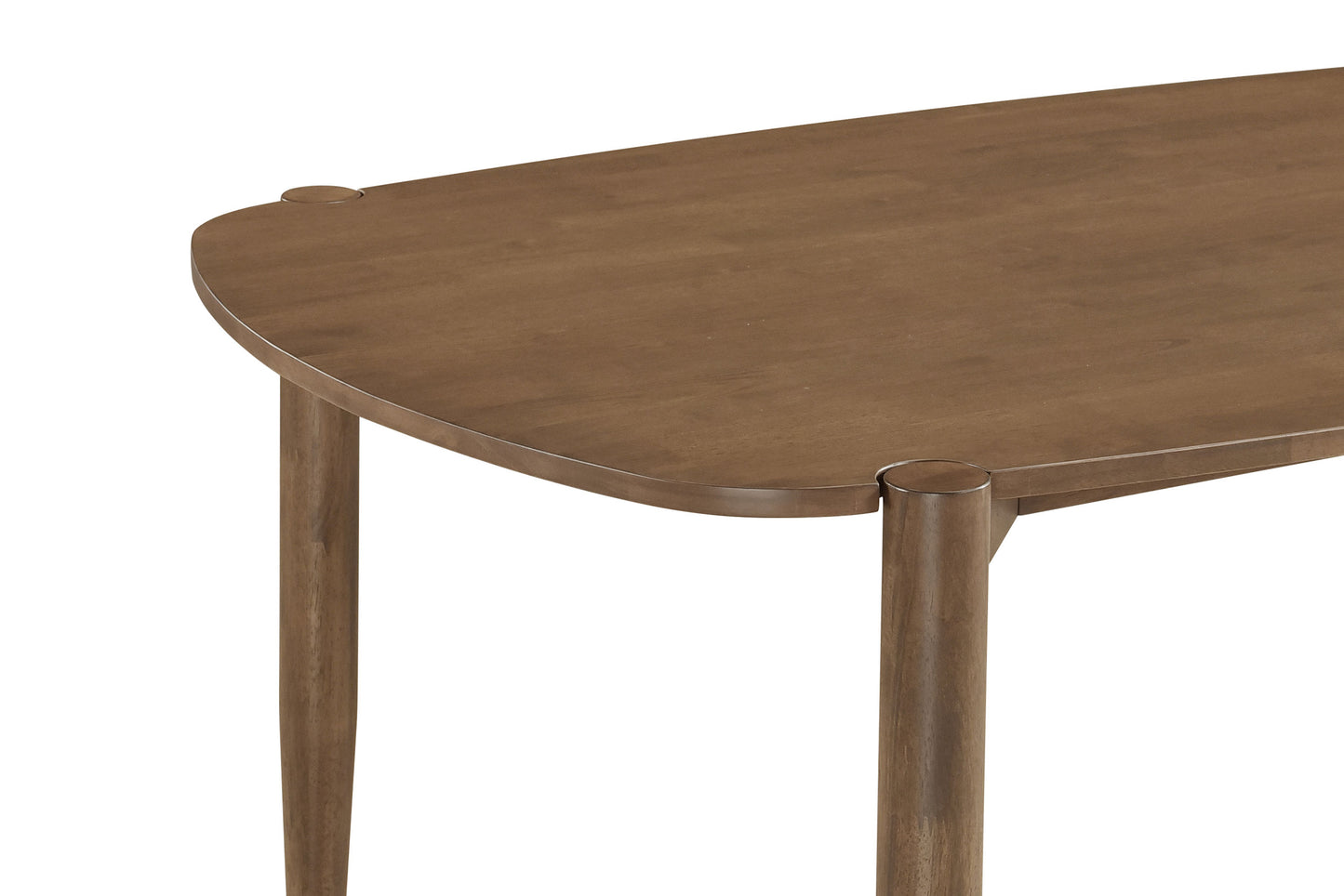Dortch 5-piece Oval Dining Set with Upholstered Chairs Walnut