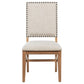 Middleton Upholstered Dining Side Chair Beige (Set of 2)