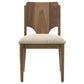 Crestmore Dining Chair Upholstered Seat Walnut (Set of 2)