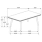Onslow 5-piece 59-inch Rectangular Dining Set Dark Brown