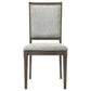 Onslow Upholstered Dining Side Chair Dark Brown (Set of 2)