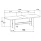 Kailani 10-piece Wood Dining Set with Sideboard Beige Oak