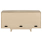 Kailani 4-door Cane Sideboard Buffet Cabinet Beige Oak