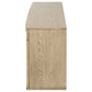 Kailani 4-door Cane Sideboard Buffet Cabinet Beige Oak