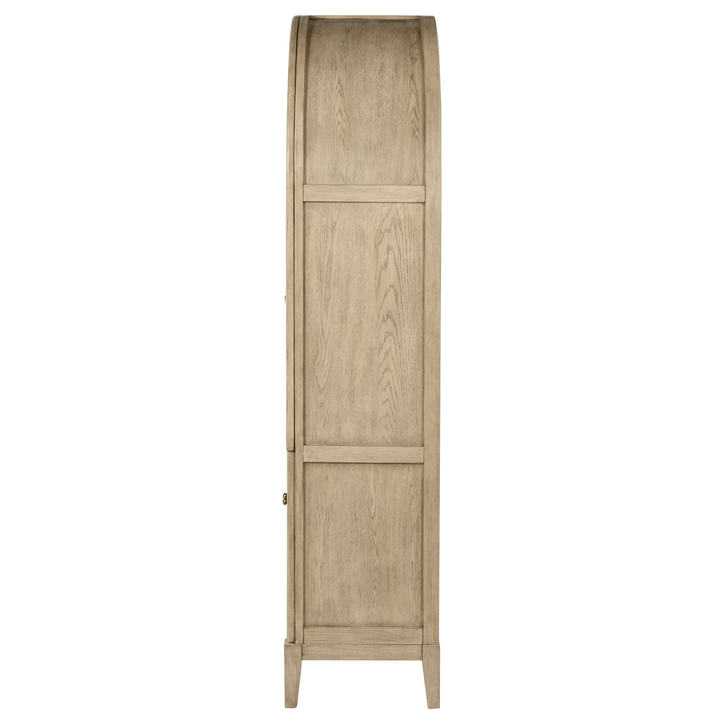 Kailani 4-Door Cane Dining Vitrine Display Cabinet Beige Oak