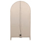 Kailani 4-Door Cane Dining Vitrine Display Cabinet Beige Oak