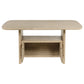 Kailani Cane Counter Height Storage Dining Table Beige Oak