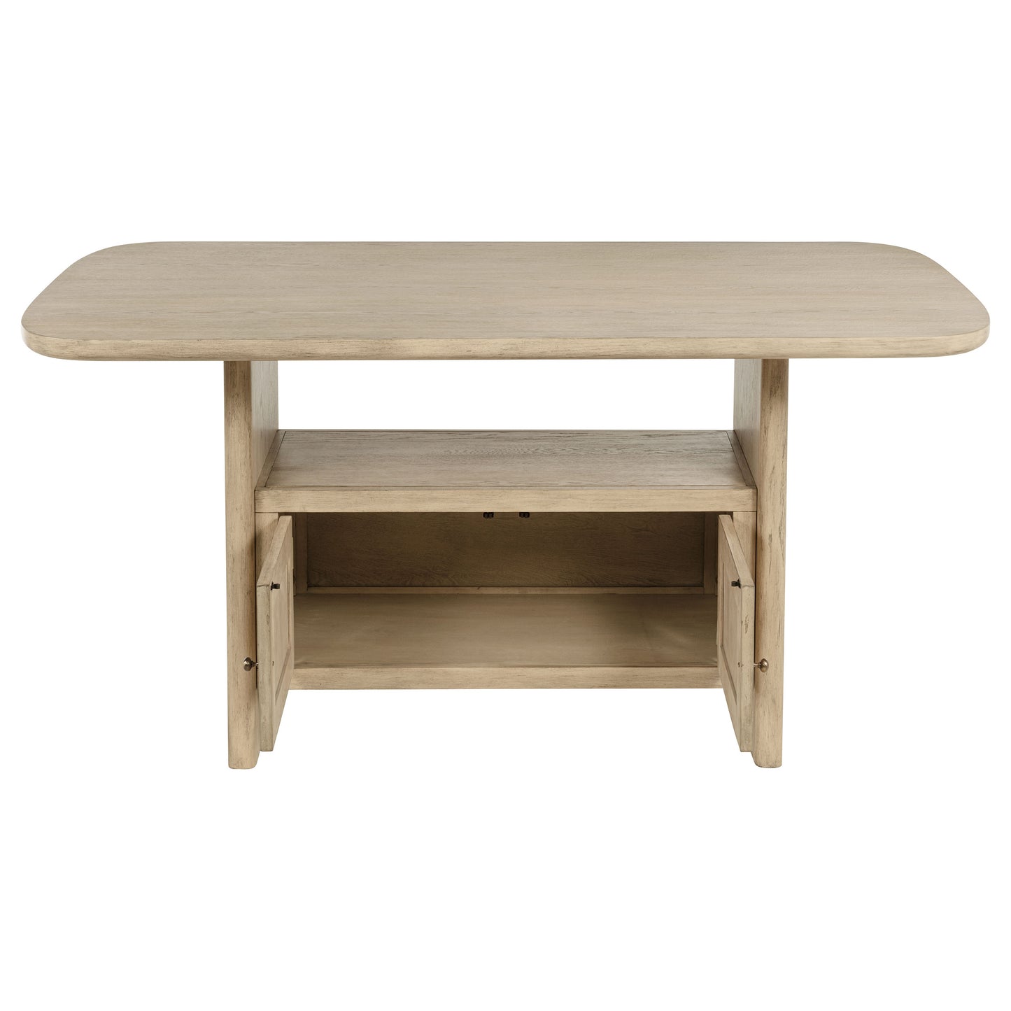 Kailani 7-piece Wood Counter Height Dining Set Beige Oak