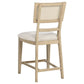 Kailani Rattan Cane Counter Side Chair Beige Oak (Set of 2)