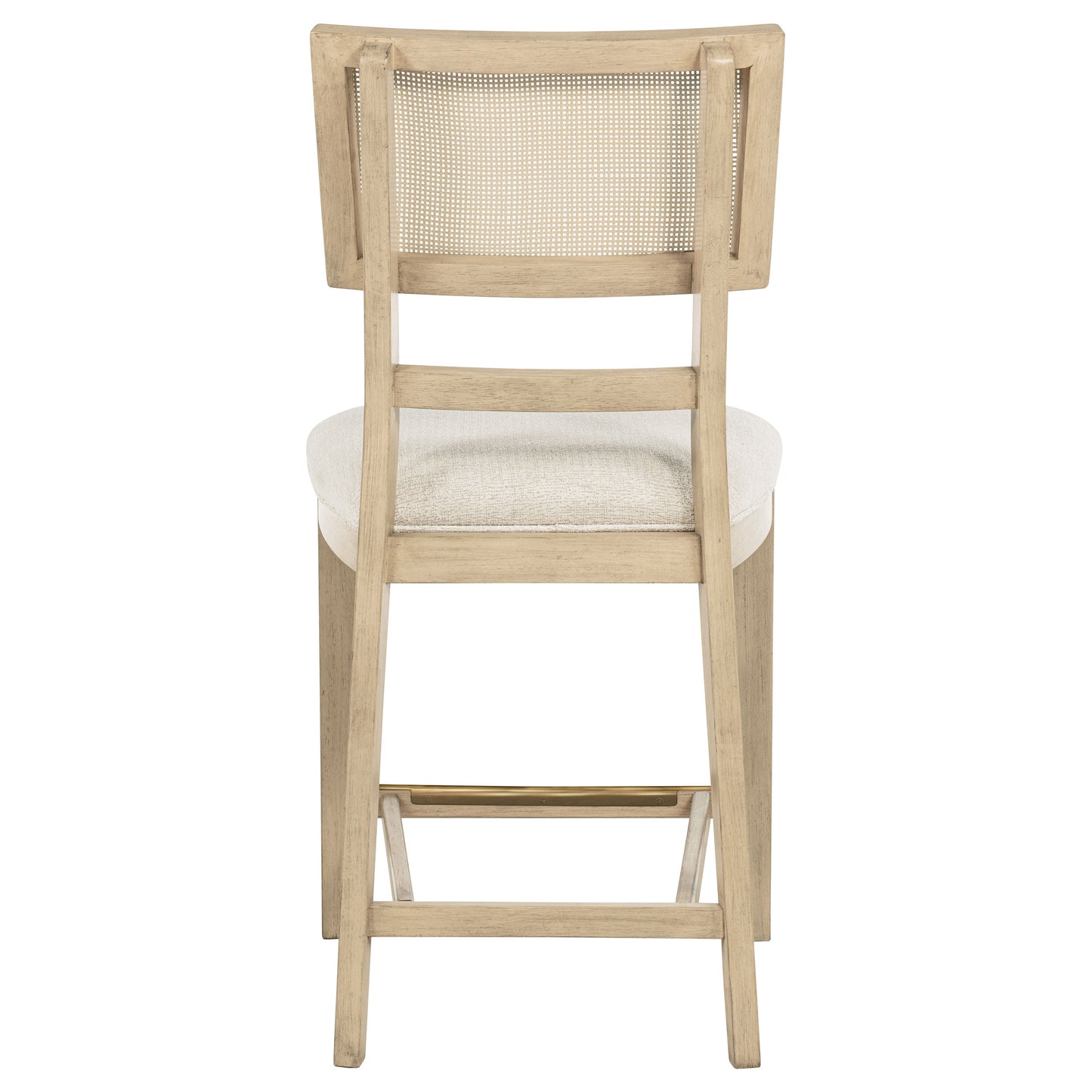 Kailani Rattan Cane Counter Side Chair Beige Oak (Set of 2)