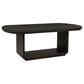 Leandro 78-inch Extension Dining Room Table Burnished Black