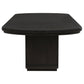 Leandro 9-piece Rectangular Dining Table Set Burnished Black