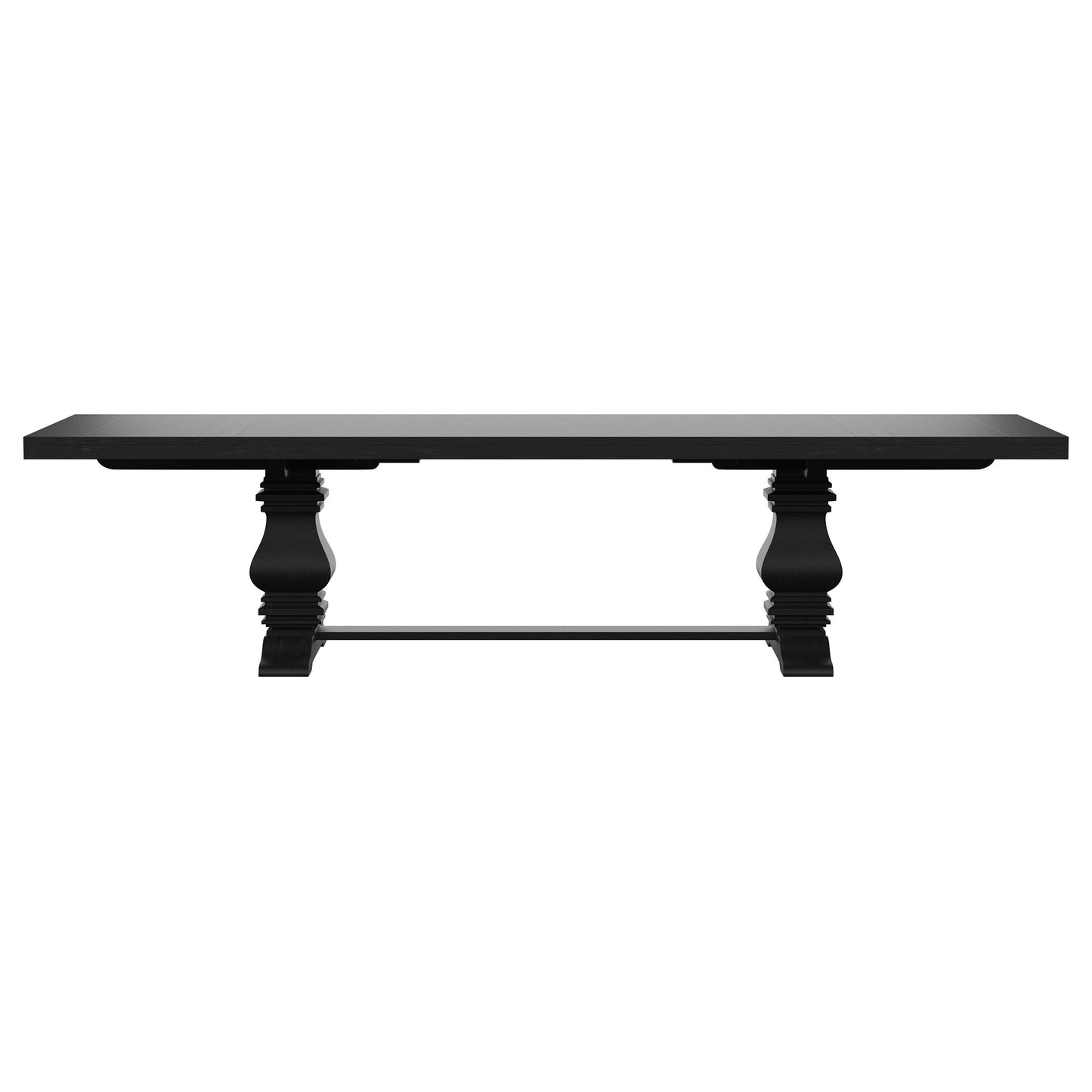 Florence 9-piece 126-inch Extension Dining Table Set Distressed Black